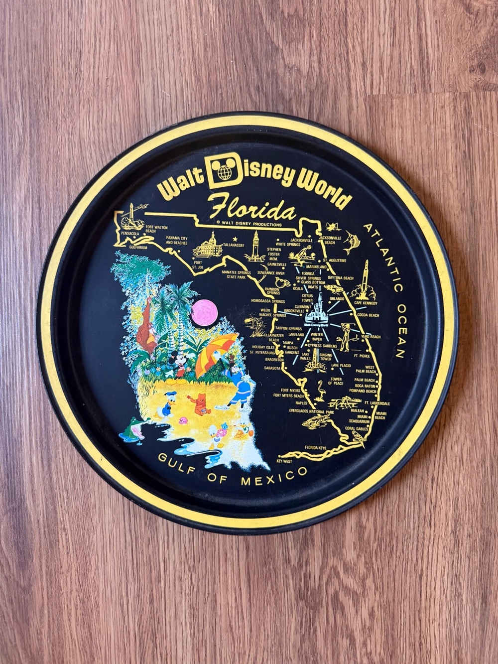 Vintage Walt Disney World Souvenir Tray